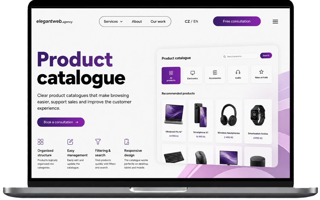 WordPress product catalogue