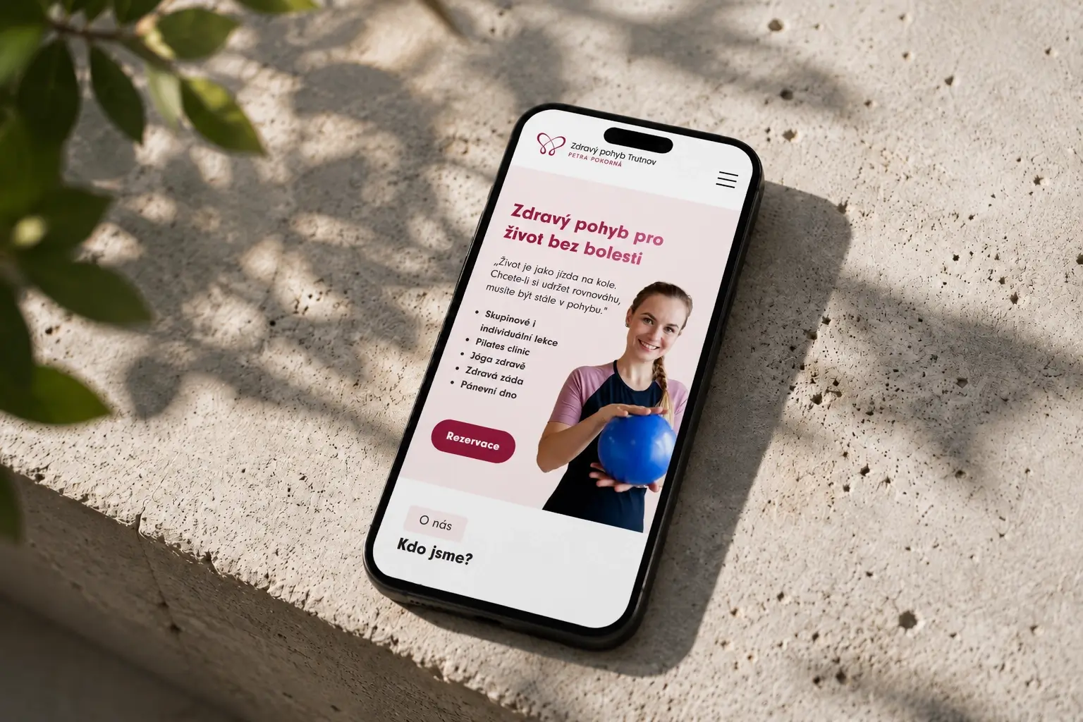 Elegant web design - naše reference - Zdravý pohyb Trutnov